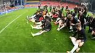 FC Midtjylland 2019 Danimarka Kupasını Kutluyor