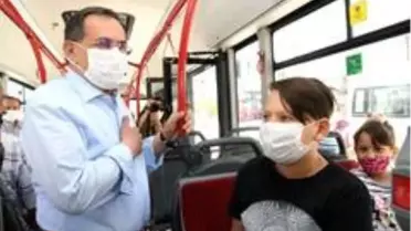 Başkan Demir halk otobüsüne bindi, esnafı ziyaret etti, halkın sorunlarını dinledi