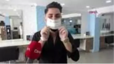 İZMİR Kuaför salonundaki cihazla, kovid-19'la mücadeleye destek