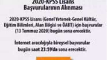ÖSYM'den 'KPSS başvurusu' hatırlatması