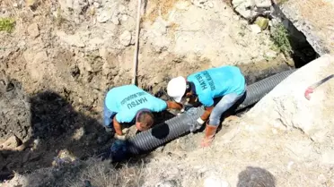 Çevreye zarar veren altyapı hattı yenilendi
