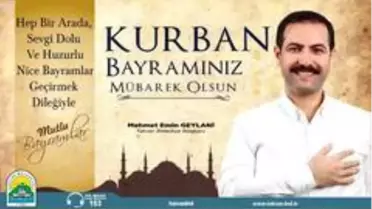 Başkan Geylani'den Kurban Bayramı mesajı