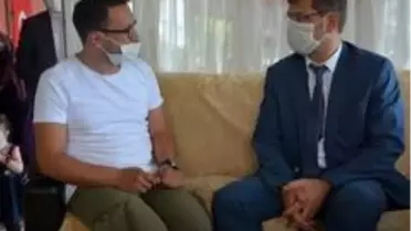 Son dakika haberleri... Kaymakamdan gaziye geçmiş olsun