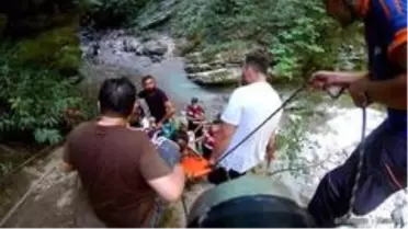 Kanyondaki doğa gezisinde kazayla bitti