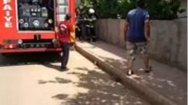 Odunluk yangını korkuttu