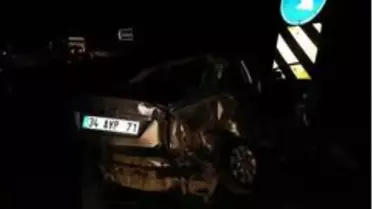 Konya'da otomobille kamyonet çarpıştı: 1 ölü, 2 yaralı