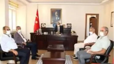 Başkan Kaplan'dan Kaymakam Tepeli'ye ziyaret