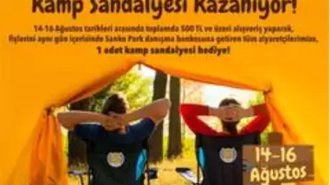Yaz hediyesi kamp sandalyeniz Sanko Park'tan