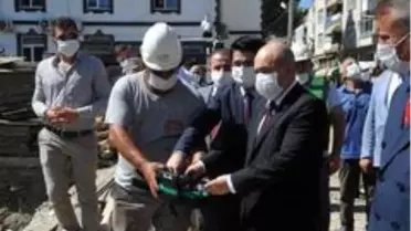 Vali Dağlı temel atma törenine katıldı