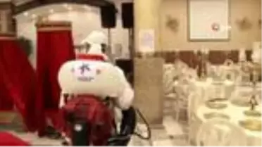 Küçükçekmece'de düğün salonları dezenfekte edildi