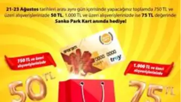 Sanko Park'ta harcamalarınız paraya dönüşüyor