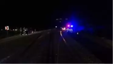 Ters yönde giden araç motosiklete çarptı: 1 yaralı