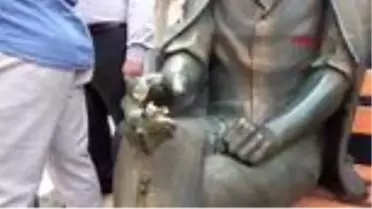 EDİRNE Keşan'da, 'Keşanlı Ali' heykeline yine zarar verildi