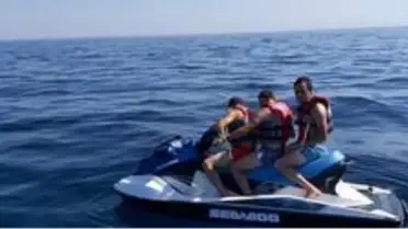 Jet ski ile Yunanistan'a kaçmaya çalışan FETÖ'cüler, Türk Sahil Güvenlik ekiplerinin kendilerini kurtarmasını beklediler