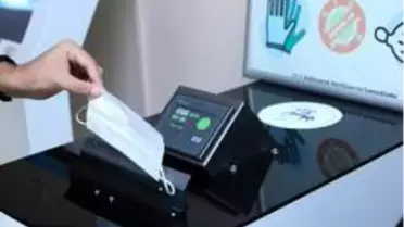 Kullanılmış maske ve eldivenlerin bulaşma risk etkisini sıfırlayacak sterilizasyon cihazı