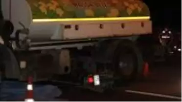 Belediyeye ait su tankeri motosikletle çarpıştı: 1 ölü
