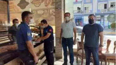 Korkuteli'nde maske, mesafe ve hijyen denetimi