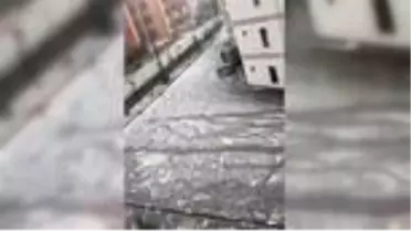 Çerkeş'te sağanak ve dolu nedeniyle ev ve iş yerlerini su bastı