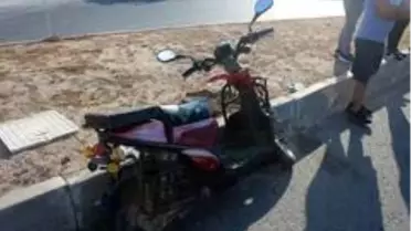 Tekirdağ'da elektrikli motosiklet ile otomobil çarpıştı: 1 yaralı