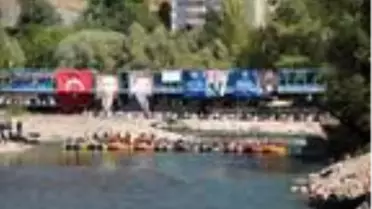 Tunceli'de, 'Avrupa Hareketlilik Haftası'nda rafting yarışması düzenlendi