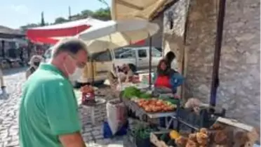 Kaymakam Türköz Tarihi Çarşı'da incelemede bulundu