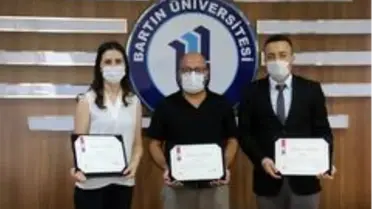 Bartın Üniversitesi personeline 'Başarı Belgesi' verildi