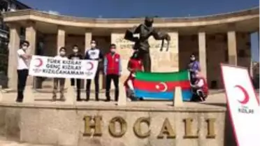 Genç Kızılay'dan Azerbaycan'a destek mesajı