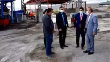 Vali Öner, İl Özel İdaresinin asfalt plenti ve köylerdeki kilit parke çalışmalarını denetledi