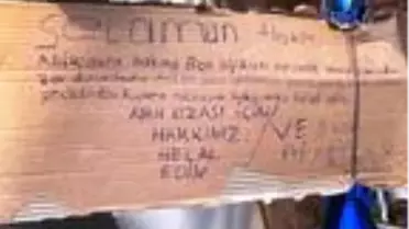 Sahibine 'Affedin' notu yazıp, bisikleti aldığı yere bıraktı
