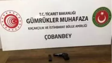 Çobanbey Sınır Kapısı'nda tabanca ele geçirildi