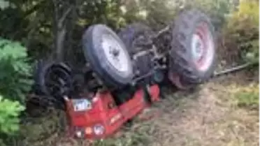 Bolu'da devrilen traktörün altında kalan sürücü öldü