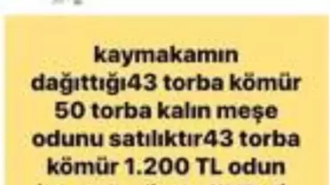Devletin yardım için verdiği kömürleri satmaya kalktı