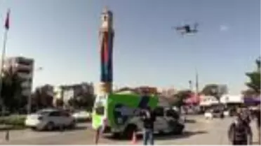 Son dakika! 'Drone' ile maske denetimi yapıldı