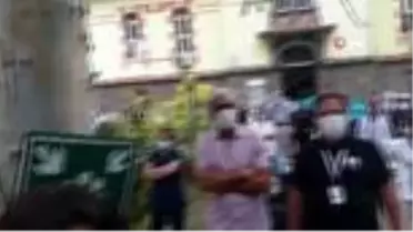 Korona virüs nedeniyle hayatını kaybeden Dr. Baran için meslektaşlarından tören