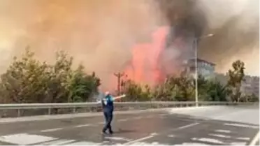 Yanan yer tekrar alevlendi, bir evde tüp patladı