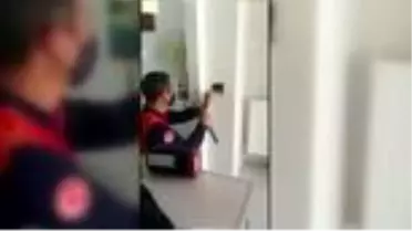 Baca deliğine düşen yavru kediyi itfaiye ekipleri kurtardı