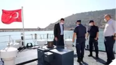 Kaymakam Ürkmezer sahil güvenlik personeliyle bira araya geldi