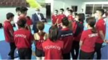 Trampolin Cimnastik Milli Takımı, 2021 Avrupa Şampiyonası'na Mersin'de hazırlanıyor