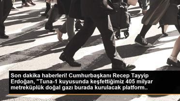 Son dakika haberleri! Cumhurbaşkanı Recep Tayyip Erdoğan, 'Tuna-1 kuyusunda keşfettiğimiz 405 milyar metreküplük doğal gazı burada kurulacak platform vasıtasıyla...