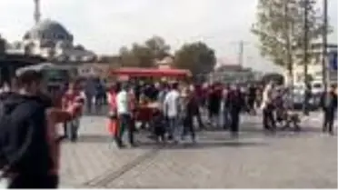 Son dakika haberi | Eminönü Meydanı'nda drone destekli Kovid-19 denetimi