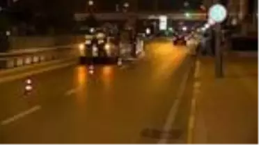 Konteynere çarpıp devrilen otomobilin sürücüsü alkollü çıktı