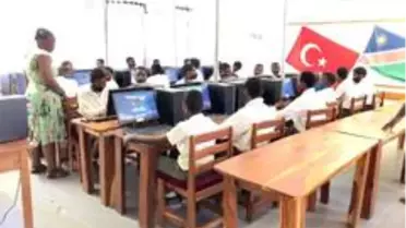 TİKA'dan Namibya'ya bilgisayar laboratuvarı