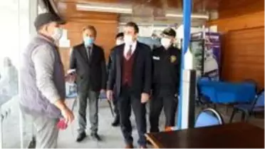 Son dakika! Burhaniye'de Kaymakam maske denetimi yaptı