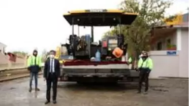 Olur'da Okullar Caddesi asfalt oluyor