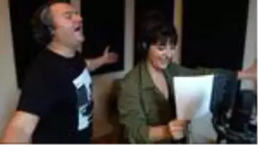 'İyi aile babası' için stüdyoya girdiler! Çağlar Çorumlu ve Şebnem Bozoklu rap söyledi!