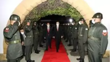 Cumhurbaşkanı Erdoğan, KKTC Cumhurbaşkanı Tatar ile bir araya geldi