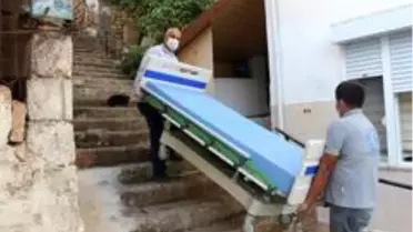 Büyükşehir Belediyesi'nden 14 vatandaşa hasta yatağı
