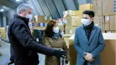 Almanya'dan Covid-19 hastalarının tedavisi için Kırgızistan'a tıbbi yardım