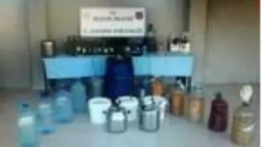 Bilecik'te 211 litre kaçak içki ele geçirildi