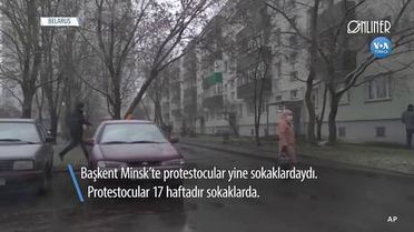 Belarus'ta Protestocular Pes Etmiyor
